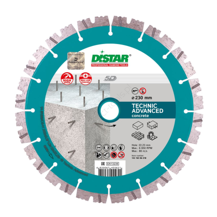 Tarcza diamentowa DISTAR 5D EXTRA CLASS 1A1RSS TECHNIC ADVANCED 230